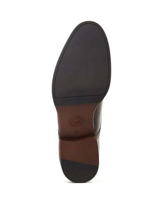 Base London Brown Faraday Leather Burnt Shoes for men