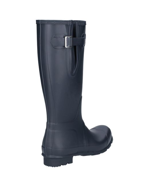 Hunter Blue Mft9007Rma-Nvy Original Side Adjustable Wellington Boots for men