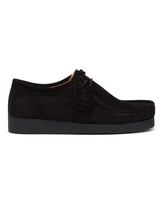 Tower London Black Apache Suede Shoes