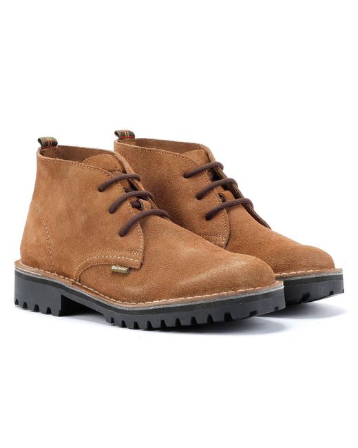 Barbour Hobart Suède Bruine Laarzen in het Brown voor heren