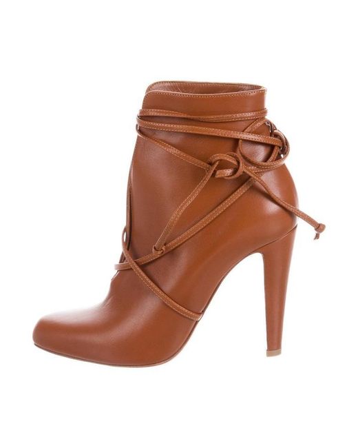 christian louboutin nappa shiny leather booties