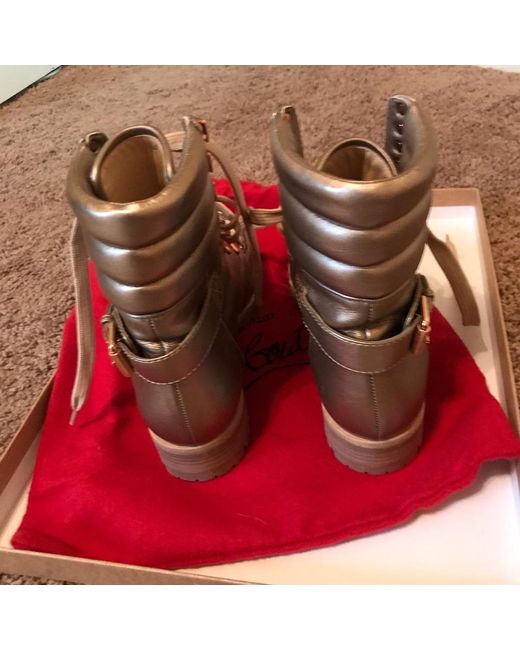 christian louboutin lace booties