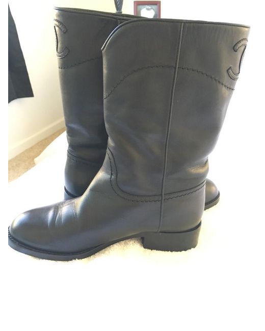 chanel ascot boots