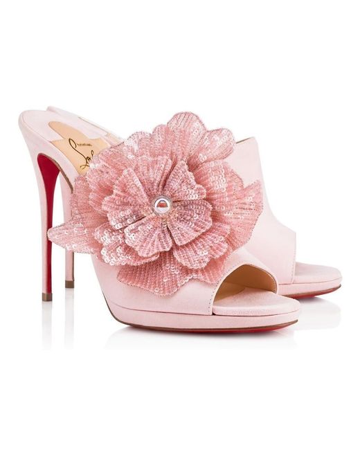 louboutin flower heels