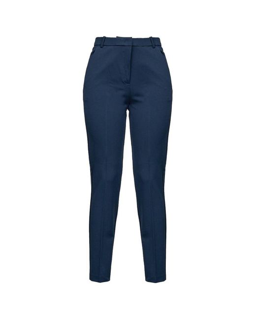 Pinko Blue Viscose Jeans & Pant
