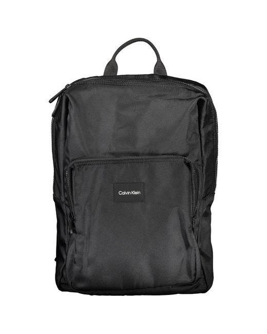 Calvin Klein Black Elegant Polyester Laptop Backpack for men
