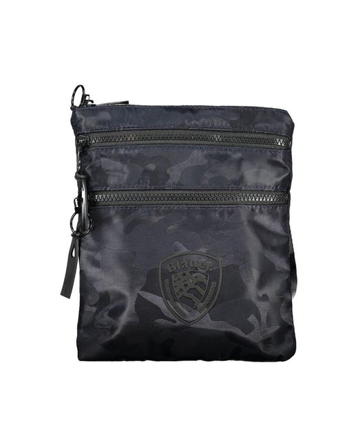 Blauer Black Contrast Detail Shoulder Bag for men