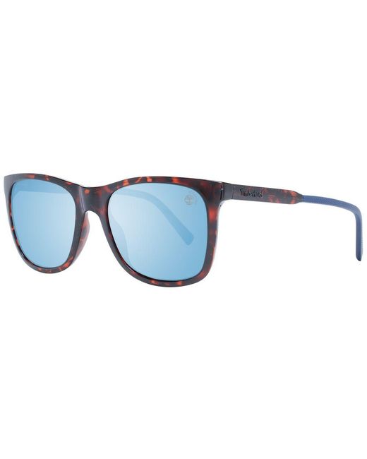 Timberland Blue Polarized Square Men's Sunglasses for men