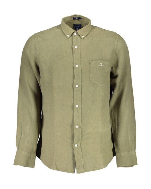 Gant Green Linen Shirt for men