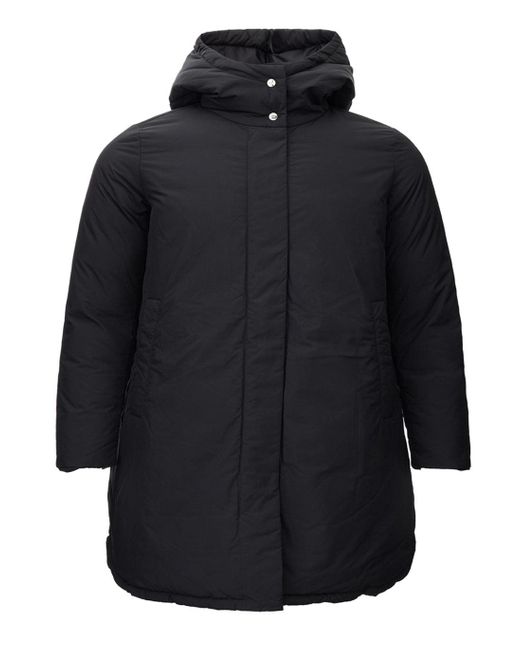Add Blue Reservable Long Quilted Jacket