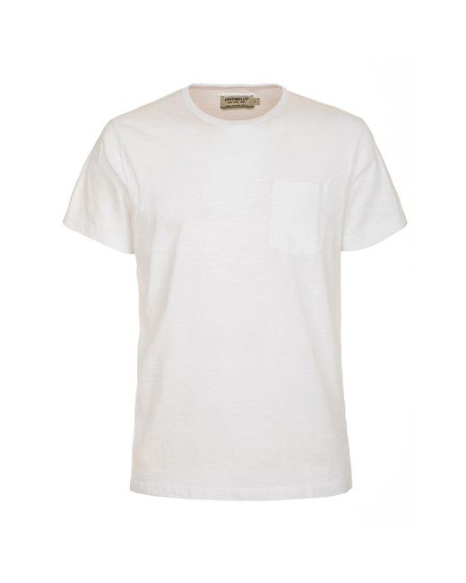 Fred Mello White F Mello Cotton T-shirt for men