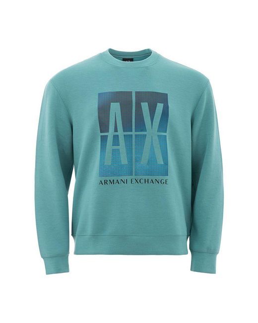 Armani Exchange Green Modal Sweater for men