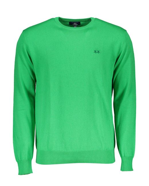 La Martina Green Cotton Shirt for men