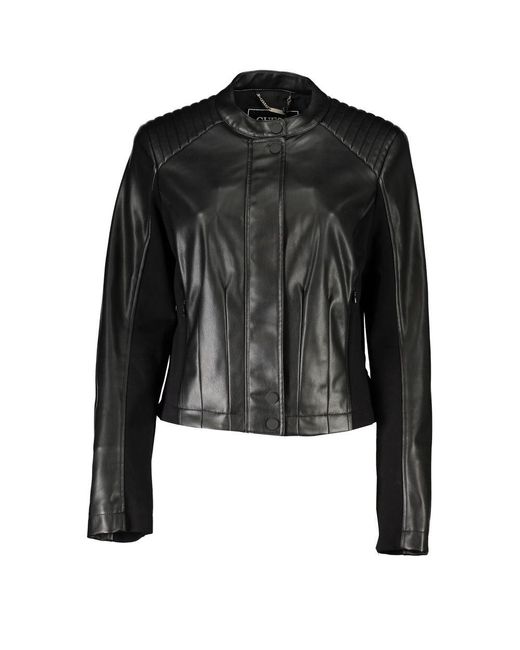 Guess Black Chic Contrast Detail Long Sleeve Jacket