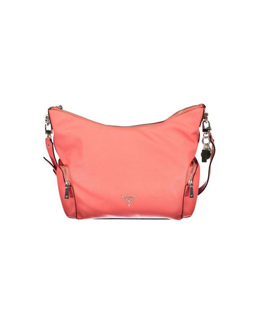 Guess Pink Polyethylene Handbag