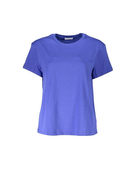 Patrizia Pepe Cotton Tops & T-Shirt in Blue | Lyst