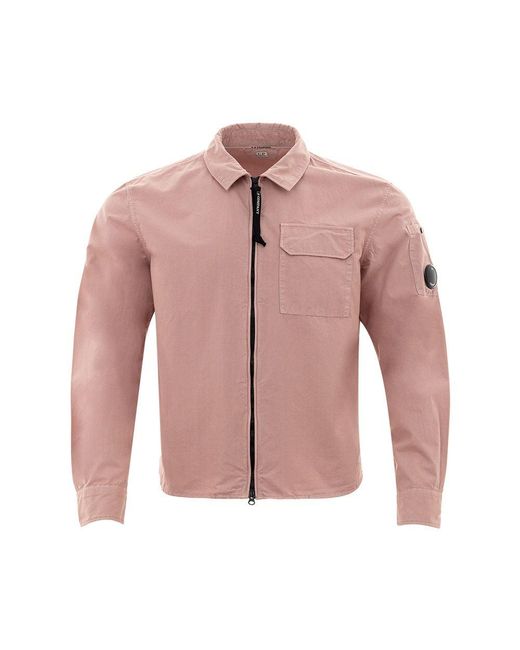 C P Company Pink Cotton Shirt for men