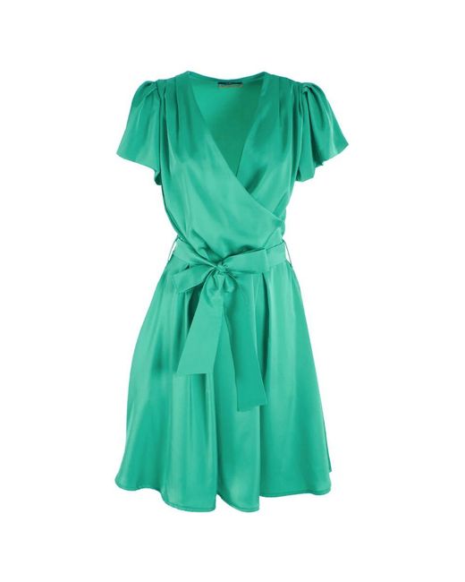 Yes Zee Green Polyester Dress