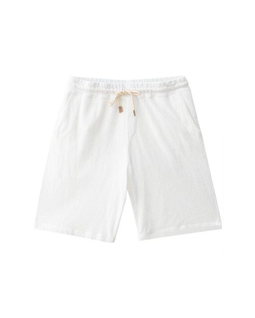 Gran Sasso White Cotton Short for men