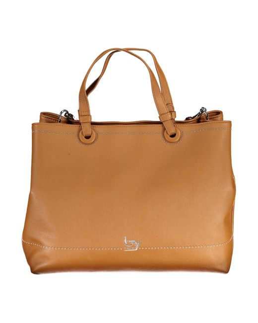 Byblos Brown Polyurethane Handbag