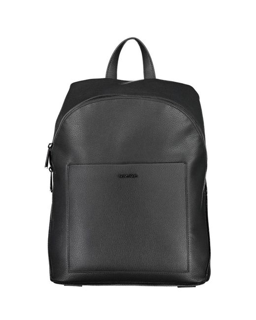 Calvin Klein Black Elegant Urban Laptop Backpack With Sleek Design for men