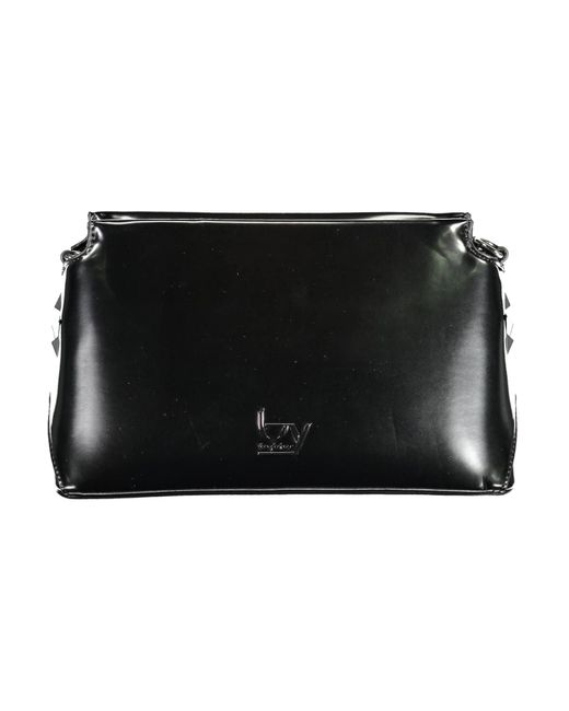 Byblos Black Elegant Contrasting Details Shoulder Bag