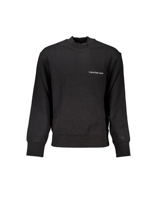Calvin Klein Black Cotton Sweater for men