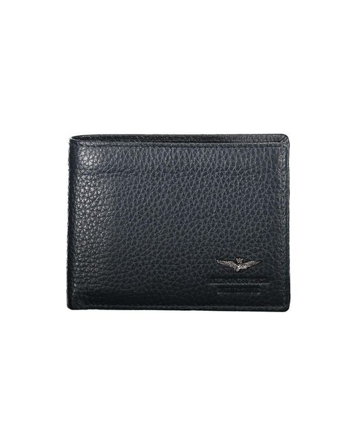 Aeronautica Militare Blue Leather Wallet for men