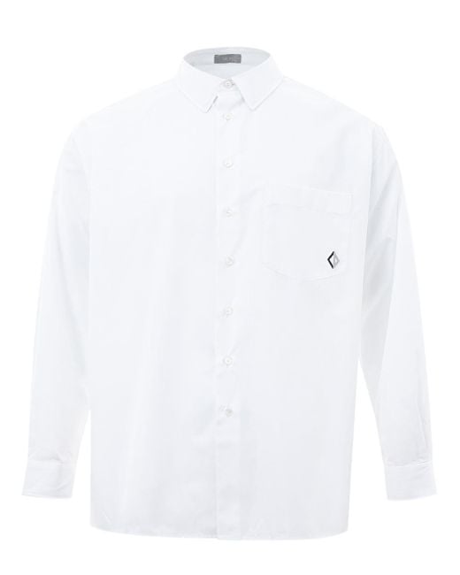Dior White Elegant Cotton Logo Shirt for men