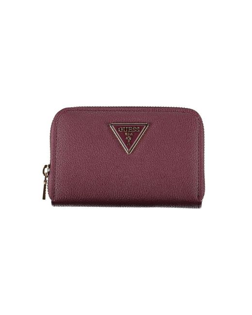 Guess Purple Elegant Multi-Compartment Wallet