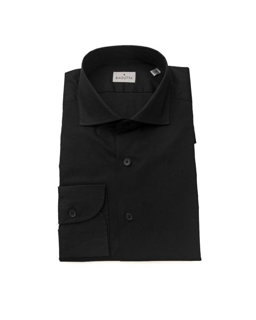 Bagutta Black Cotton Shirt for men