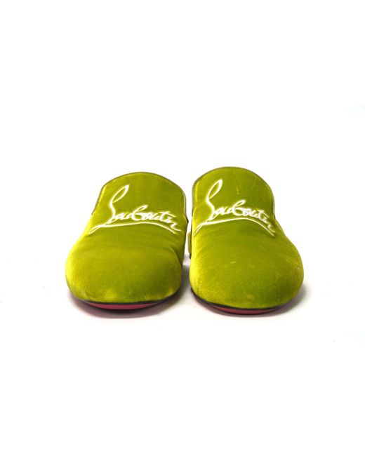 Lime green red hot sale bottom shoes