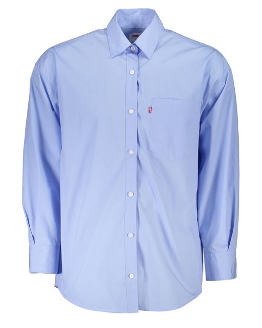 Levi's Blue Cotton Shirt for men