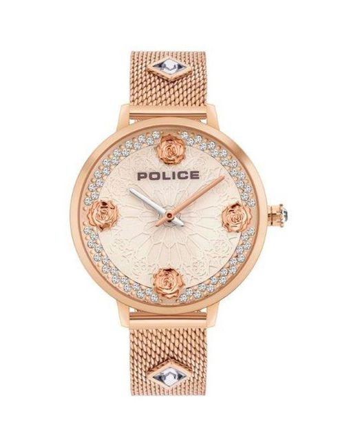 Police Metallic Pink Watch