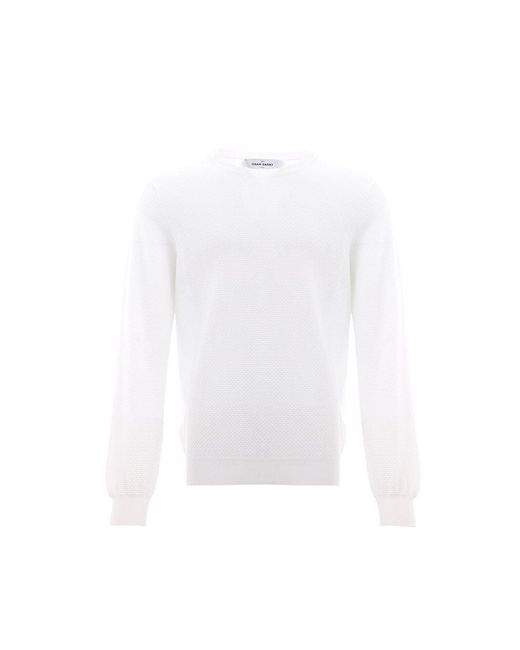 Gran Sasso White Cotton T-Shirt for men
