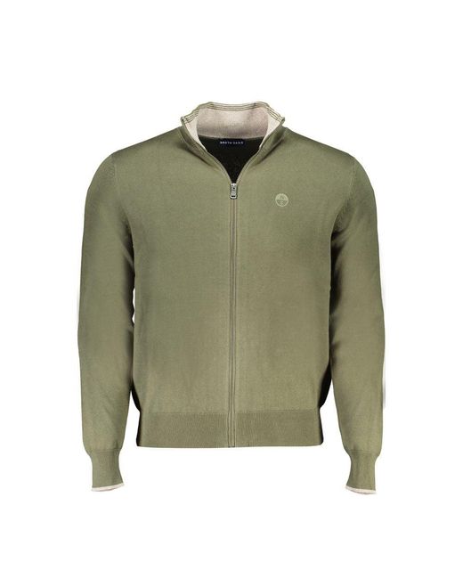 North Sails Green Cotton Sweater for men
