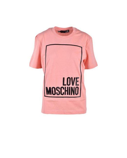 Love Moschino Tshirt in Pink Lyst