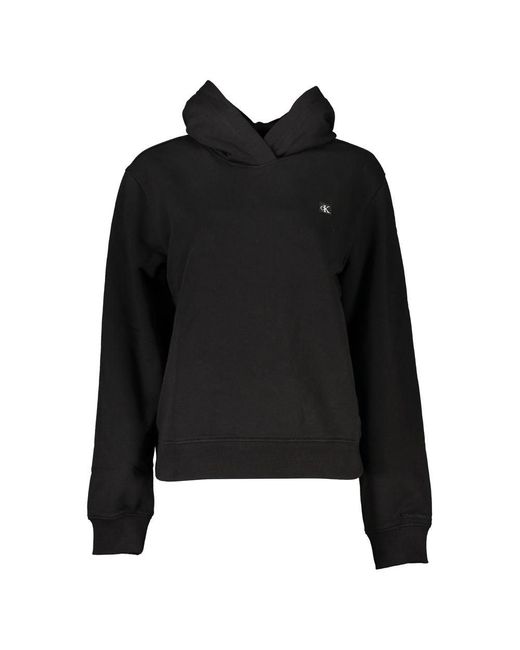 Calvin Klein Black Elegant Hooded Sweatshirt