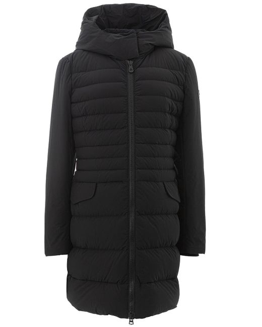 Peuterey Long Quilted Black Jacket