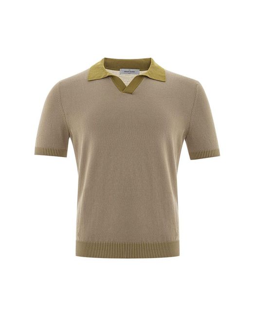 Gran Sasso Multicolor Cotton Polo Shirt for men