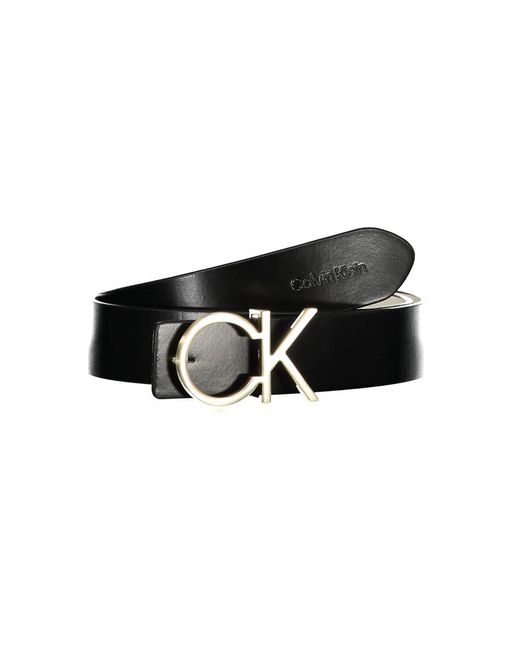 Calvin Klein Black Reversible And Leather Belt