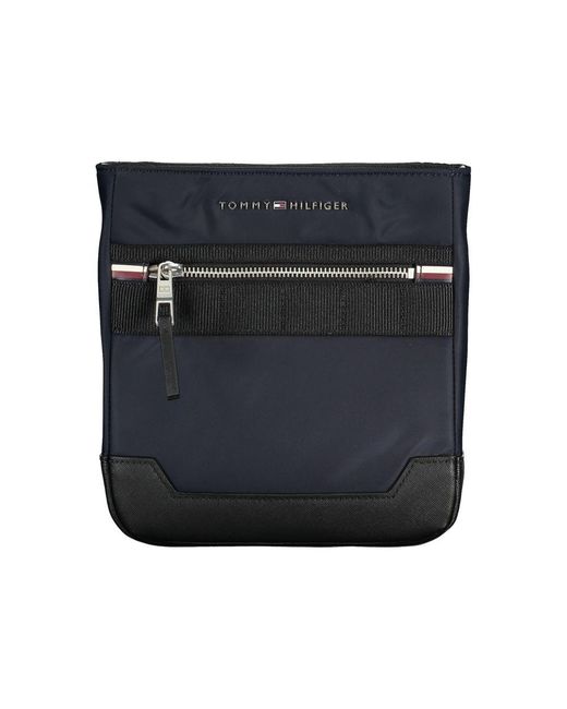 Tommy Hilfiger Blue Sleek Shoulder Bag With Contrasting Details for men