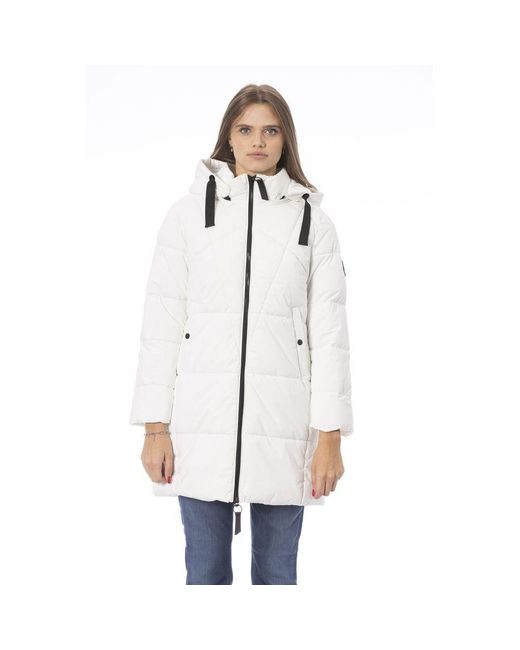 Baldinini White Polyester Jackets & Coat
