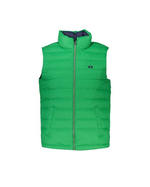 La Martina Green Polyamide Jacket for men