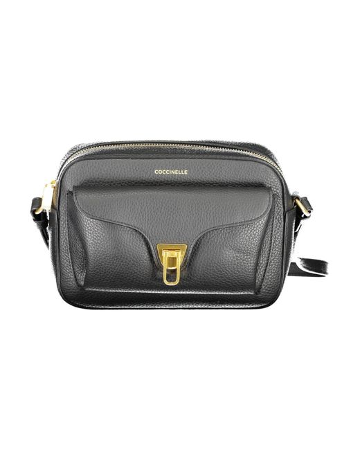 Coccinelle Gray Leather Handbag
