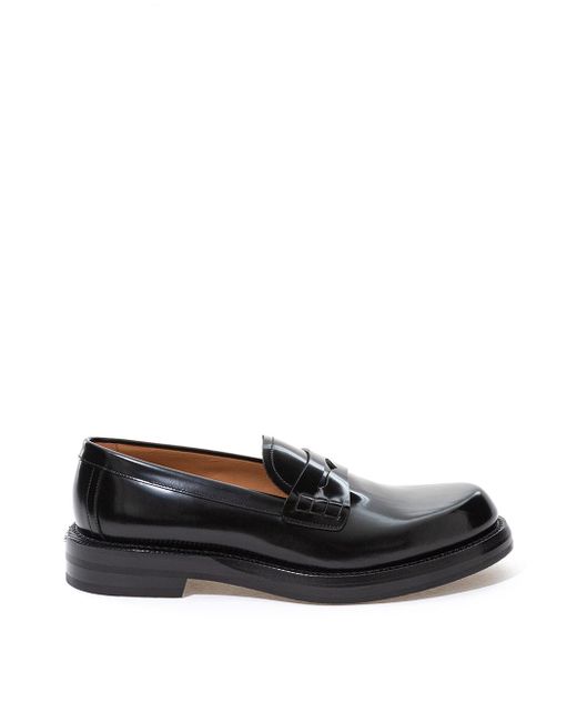 Dior Black Elegant Leather Loafers For for men