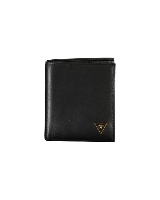 Guess Black Sleek Leather Wallet for men
