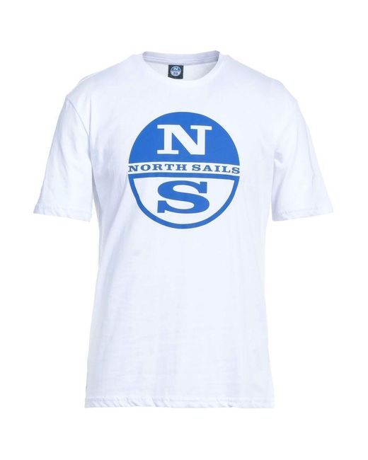 North Sails Blue Cotton T-shirt for men