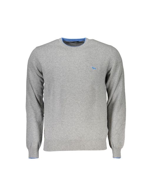 Harmont & Blaine Gray Fabric Sweater for men