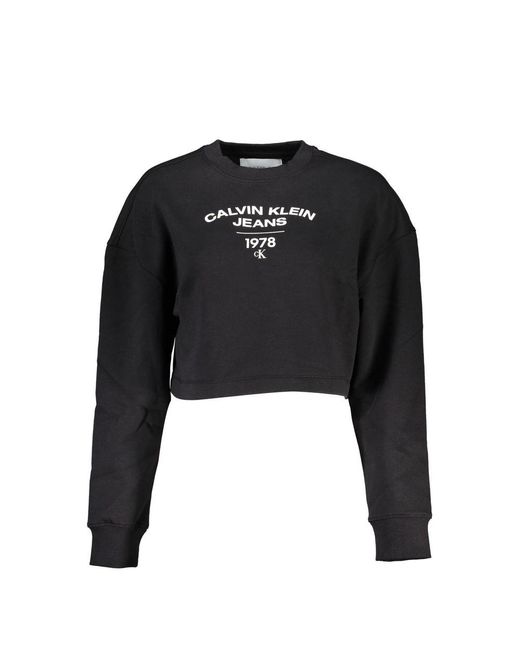 Calvin Klein Black Chic Long Sleeve Crew Neck Sweatshirt